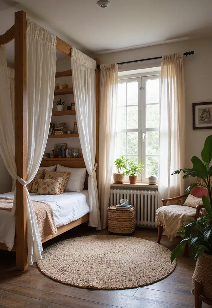 29 Cozy Bohemian Bedroom Ideas to Try This Year 25 29 Cozy Bohemian Bedroom Ideas to Try This Year - 25. Creative Room Dividers