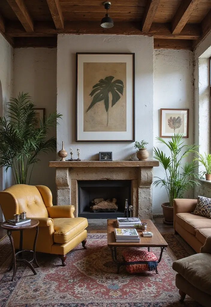 29 Industrial Bohemian Decor Inspirations with Edge - 13. Eclectic Furniture Mix