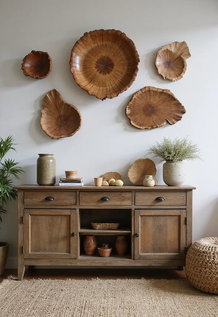 29 Industrial Bohemian Decor Inspirations with Edge - 16. Upcycled Wood Accents