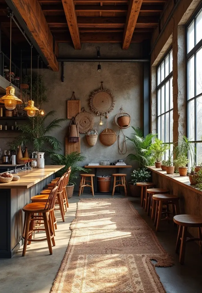 29 Industrial Bohemian Decor Inspirations with Edge - 21. Mixing Materials