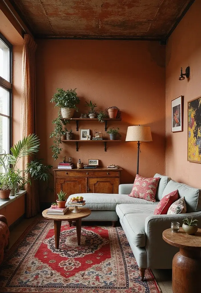 29 Industrial Bohemian Decor Inspirations with Edge - 26. Warm Color Palettes