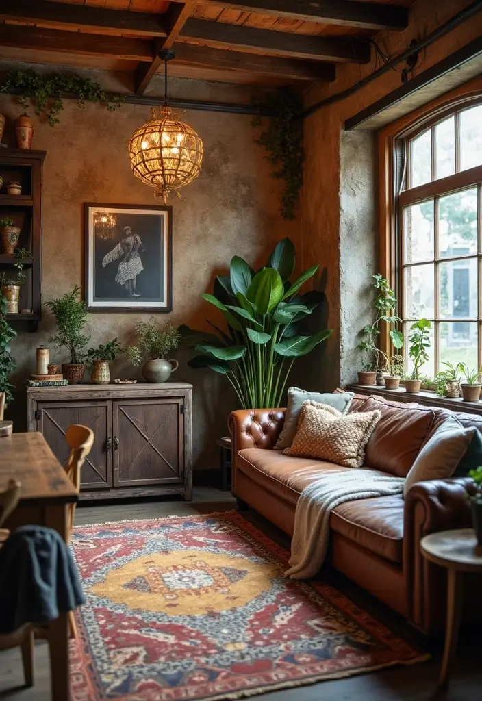 29 Industrial Bohemian Decor Inspirations with Edge - 29. Personal Reflection Through Decor