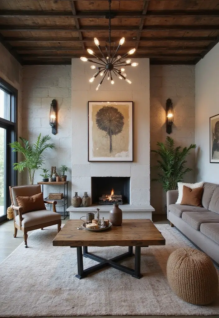 29 Industrial Bohemian Decor Inspirations with Edge - 7. Industrial Chic Furniture