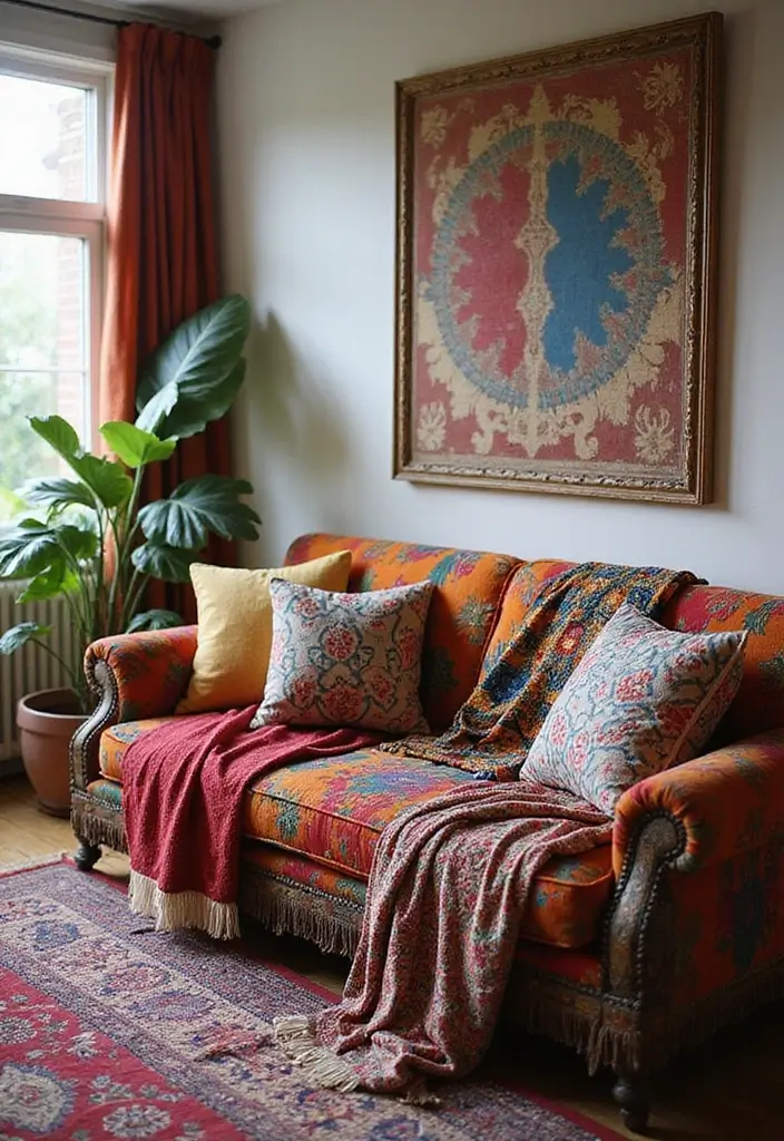 30+ Afro Bohemian Decor Inspirations for a Unique Home 1 30+ Afro Bohemian Decor Inspirations for a Unique Home - 1. Vibrant Textile Throws