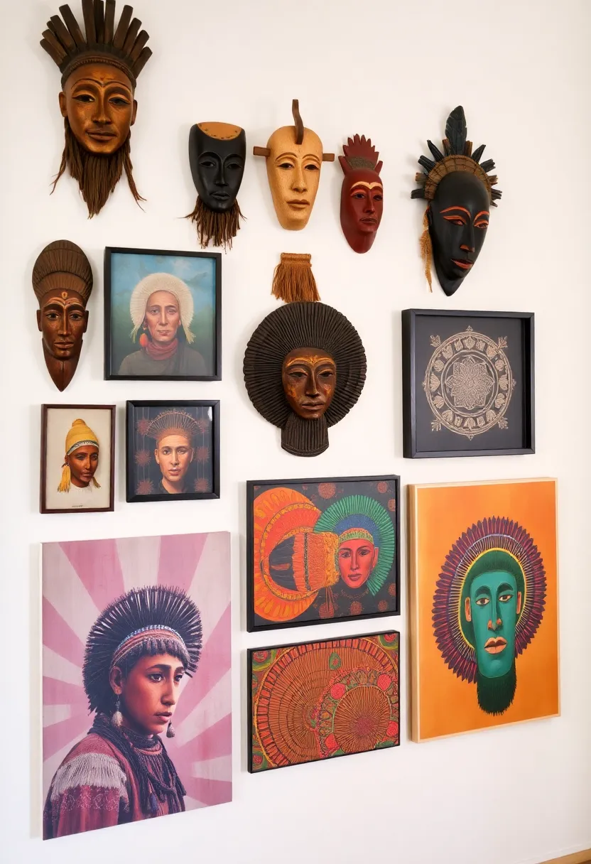 30+ Afro Bohemian Decor Inspirations for a Unique Home 2 30+ Afro Bohemian Decor Inspirations for a Unique Home - 2. Ethnic Wall Art
