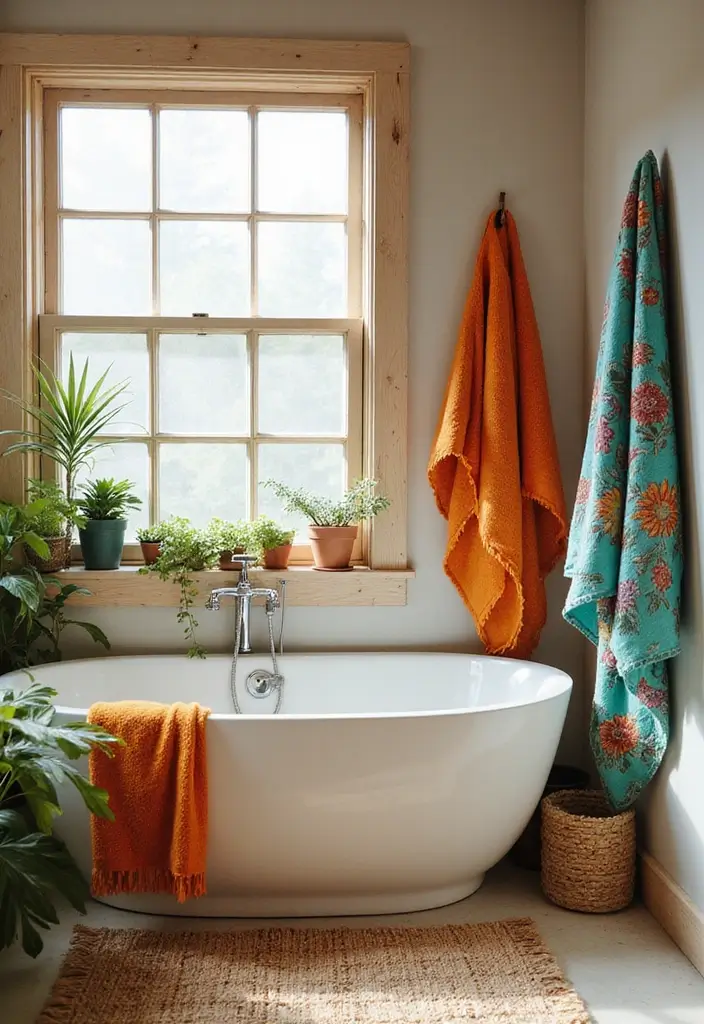 30+ Bohemian Decorating Ideas That Always Look Chic - 13. Boho-Chic Bathroom Decor