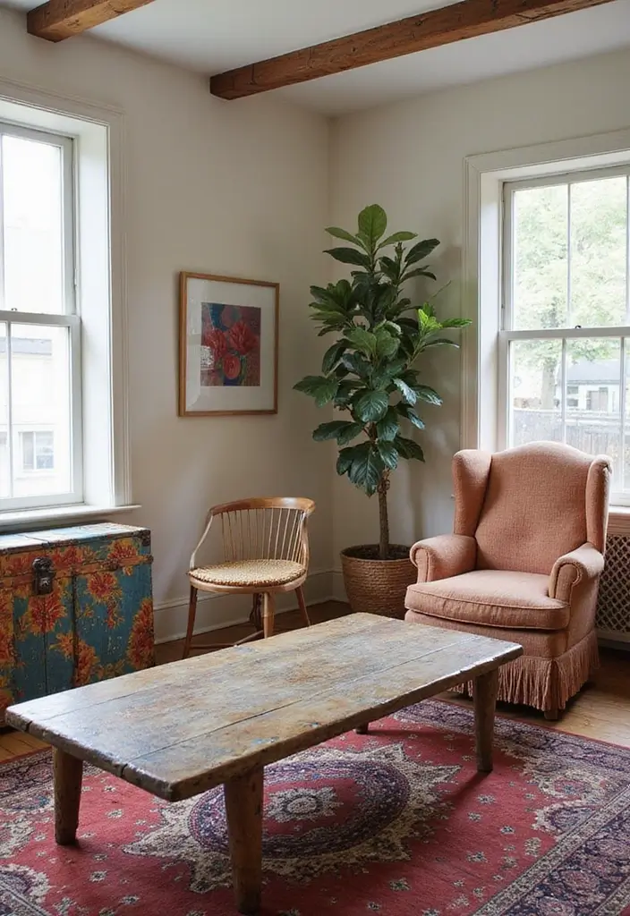 30+ Bohemian Decorating Ideas That Always Look Chic - 3. Vintage Boho Furnishings