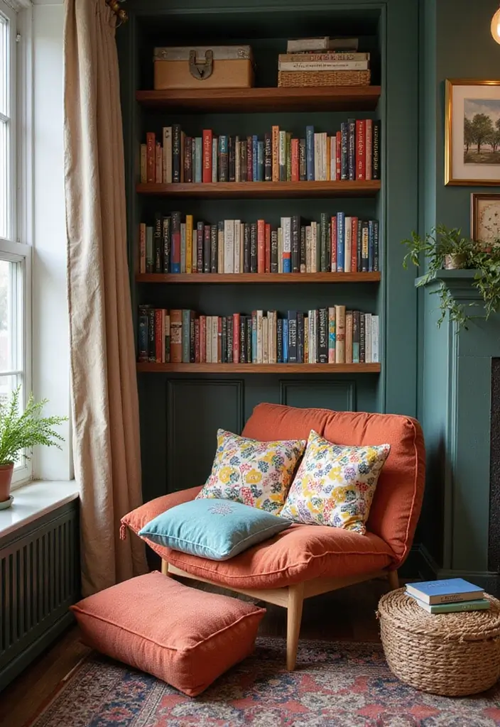 30+ Bohemian Decorating Ideas That Always Look Chic - 7. Cozy Reading Nooks