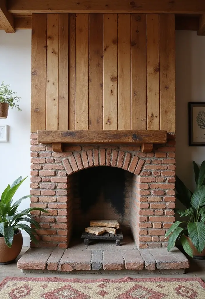 30+ Bohemian Fireplace Ideas That Feel Warm and Inviting 14 30+ Bohemian Fireplace Ideas That Feel Warm and Inviting - 14. Textured Wall Finishes