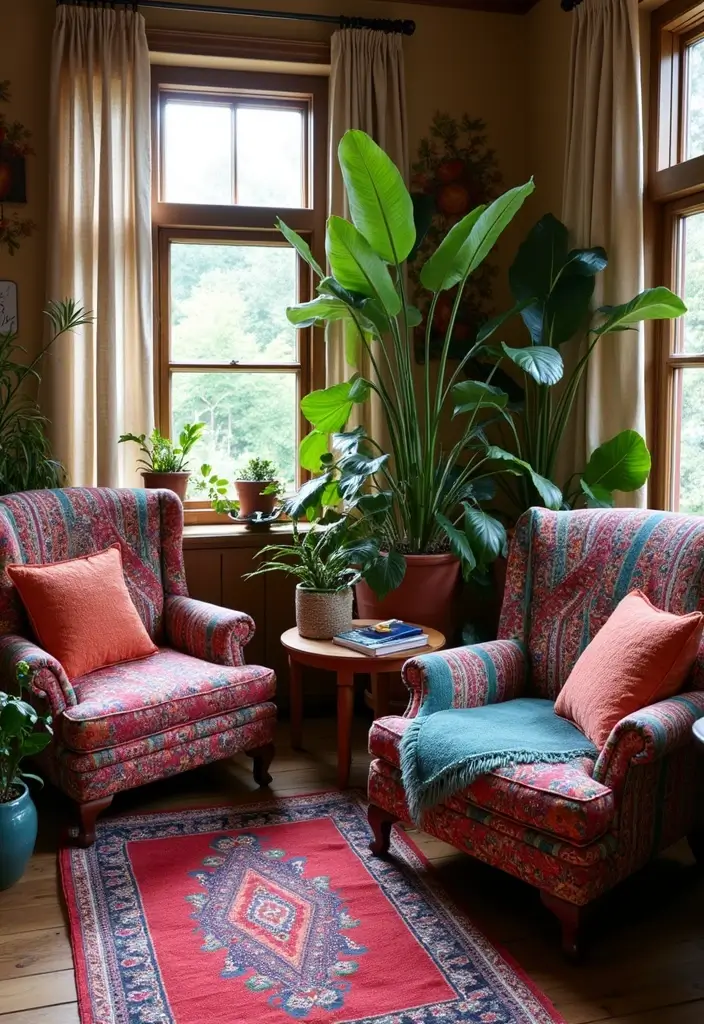 30+ Bohemian Furniture Ideas That Define the Space - 12. Colorful Accent Chairs