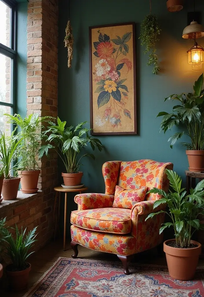 30+ Bohemian Furniture Ideas That Define the Space - 2. Vintage-Inspired Armchairs