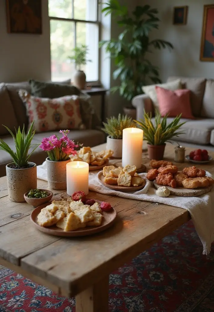 30+ Bohemian Furniture Ideas That Define the Space - 3. Rustic Coffee Tables