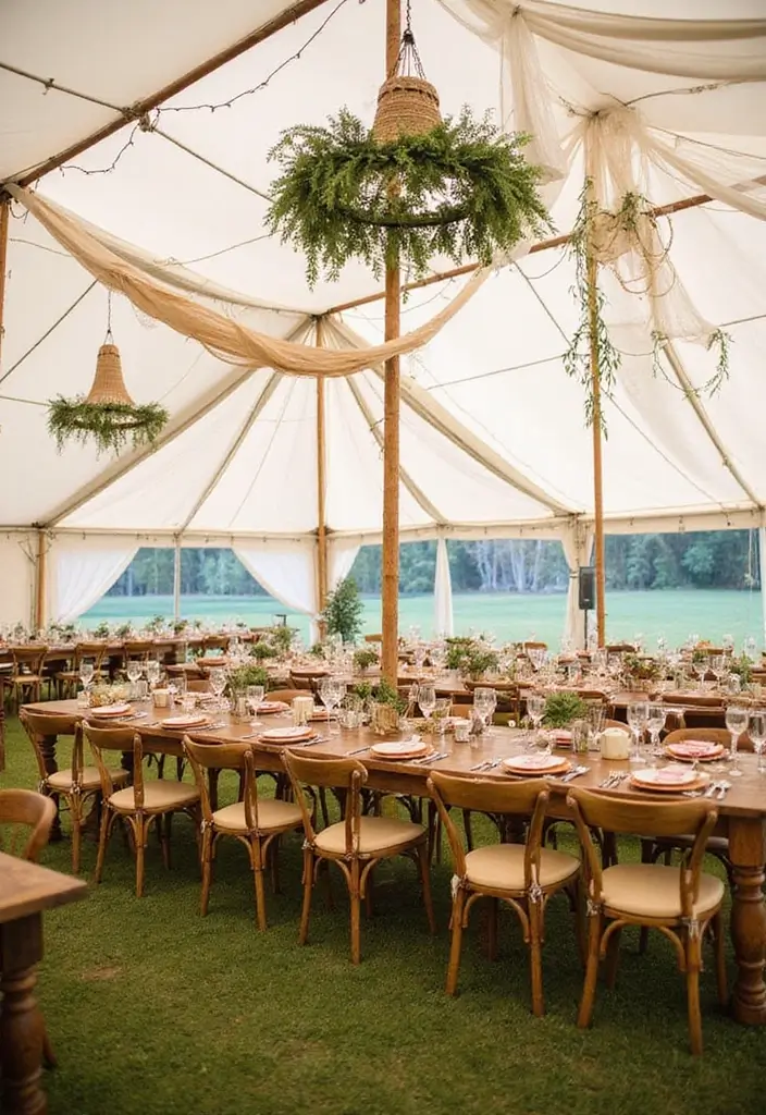 30+ Bohemian Tent Decor Ideas Perfect for Gatherings 14 30+ Bohemian Tent Decor Ideas Perfect for Gatherings - 14. Sustainable Decor Choices