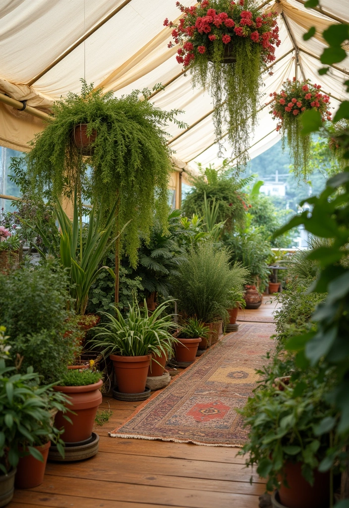 30+ Bohemian Tent Decor Ideas Perfect for Gatherings 4 30+ Bohemian Tent Decor Ideas Perfect for Gatherings - 4. Lush Greenery