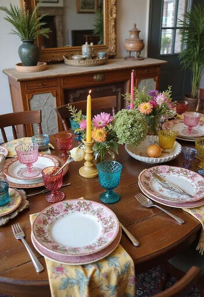 30+ Bohemian Tent Decor Ideas Perfect for Gatherings 7 30+ Bohemian Tent Decor Ideas Perfect for Gatherings - 7. Colorful Table Settings