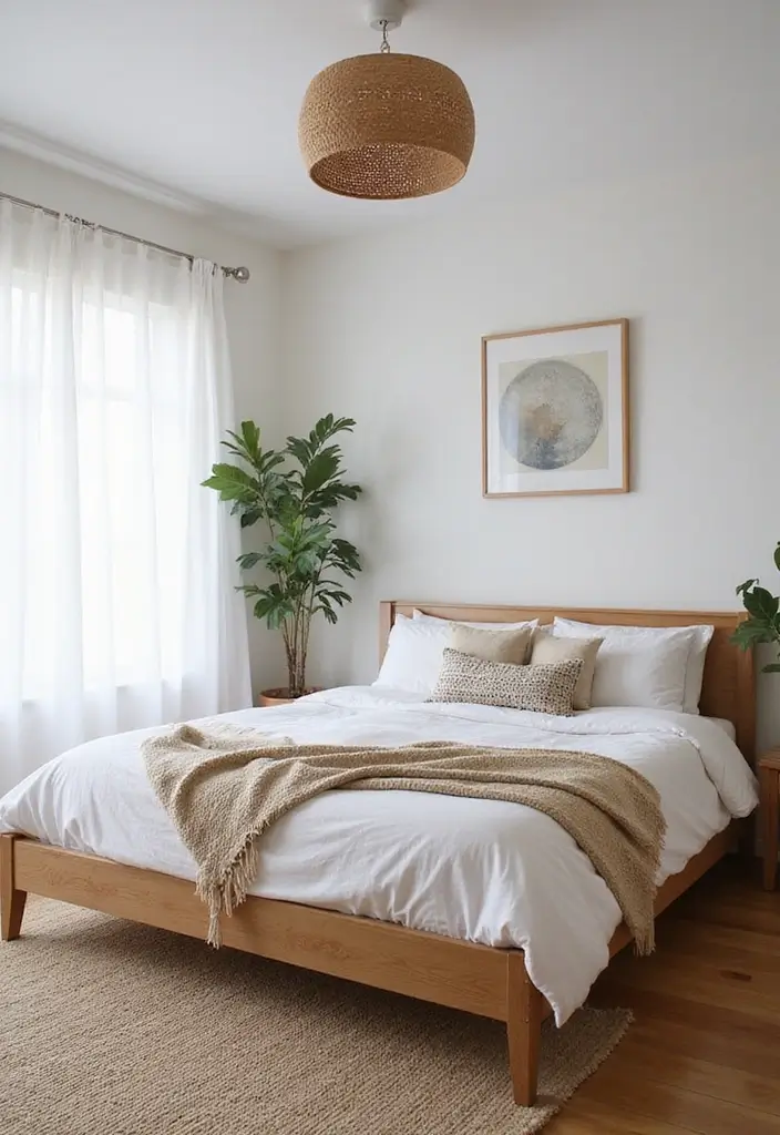 30+ Coastal Bohemian Bedroom Ideas You’ll Adore 18 30+ Coastal Bohemian Bedroom Ideas You’ll Adore - 18. Minimalist Boho Style