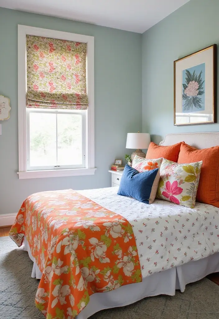 30+ Coastal Bohemian Bedroom Ideas You’ll Adore 26 30+ Coastal Bohemian Bedroom Ideas You’ll Adore - 26. Playful Patterns