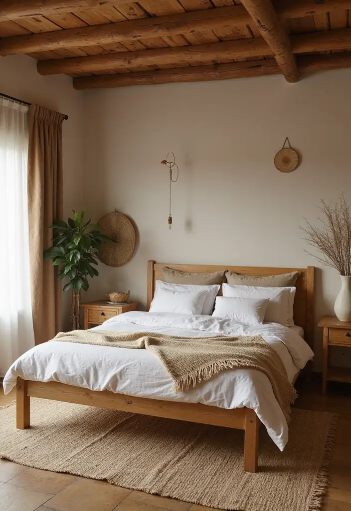 30+ Coastal Bohemian Bedroom Ideas You’ll Adore 3 30+ Coastal Bohemian Bedroom Ideas You’ll Adore - 3. Sustainable Materials