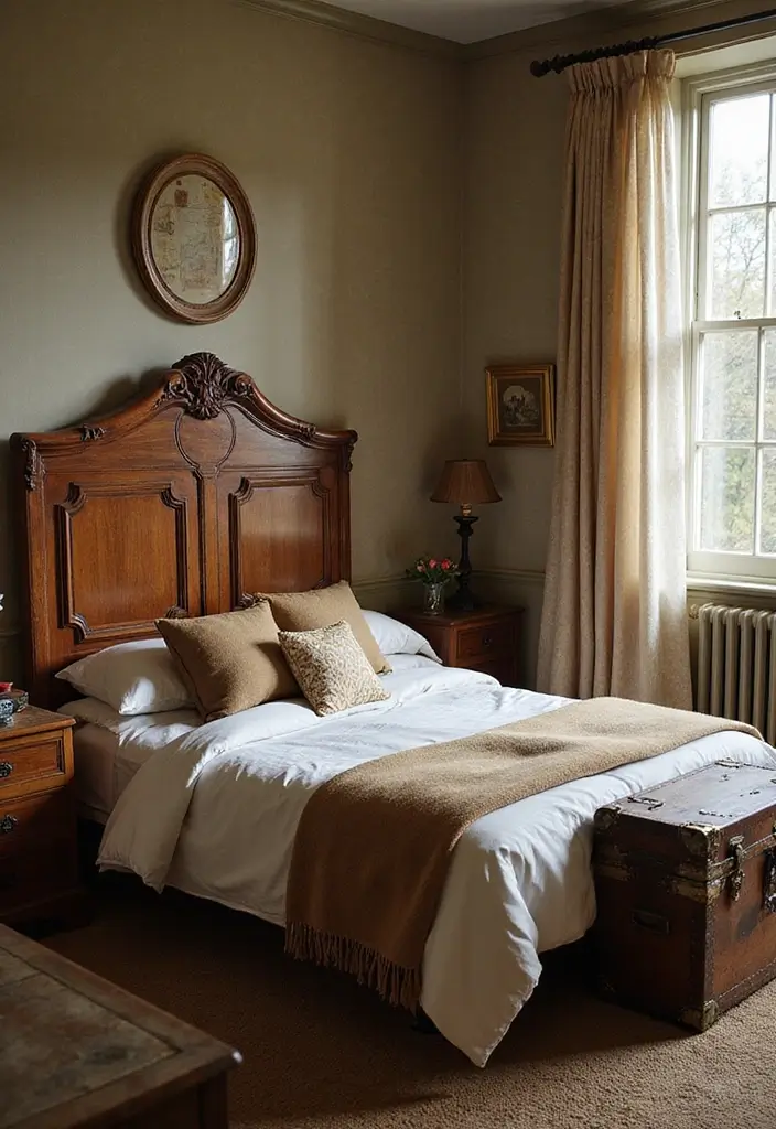 30+ Coastal Bohemian Bedroom Ideas You’ll Adore 9 30+ Coastal Bohemian Bedroom Ideas You’ll Adore - 9. Vintage Finds and Antiques