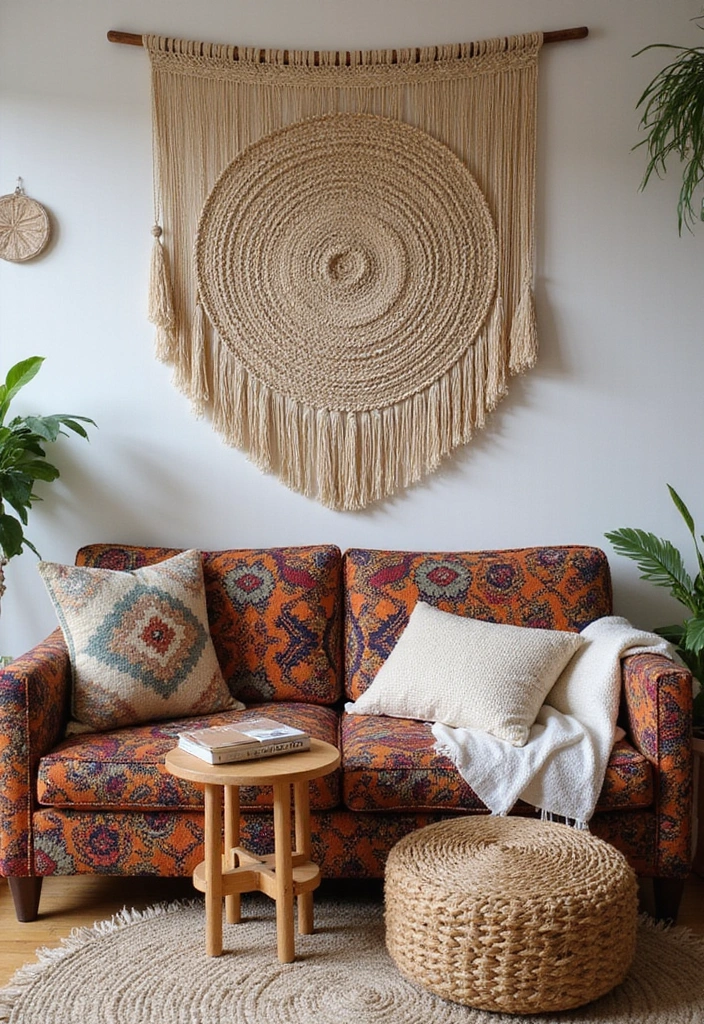 30+ Toca Boca Bohemian House Living Room Inspirations - 1. Woven Wall Hangings