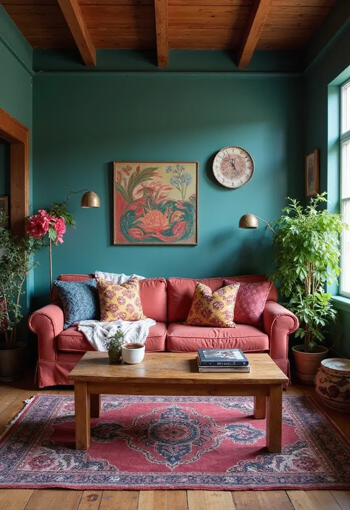 30+ Toca Boca Bohemian House Living Room Inspirations - 11. Bohemian Color Palettes