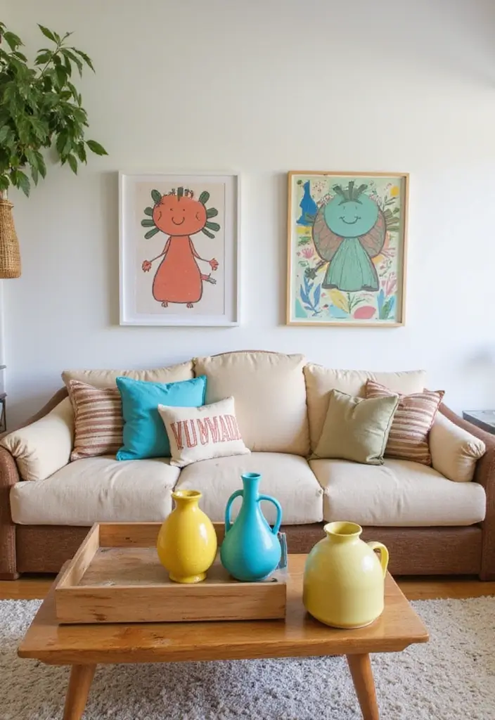 30+ Toca Boca Bohemian House Living Room Inspirations - 19. Fun Accent Pieces