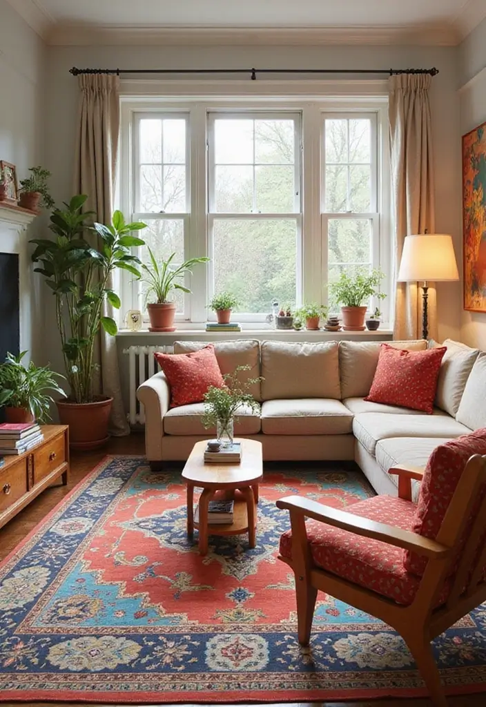 30+ Toca Boca Bohemian House Living Room Inspirations - 3. Colorful Rugs