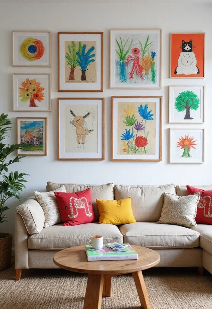 30+ Toca Boca Bohemian House Living Room Inspirations - 4. Eclectic Artwork