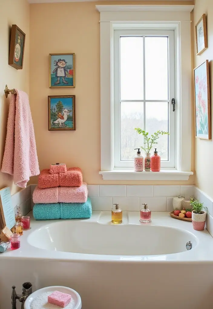 30+ Vintage Bohemian Bathroom Ideas That Feel Timeless - 30. Playful Accessories