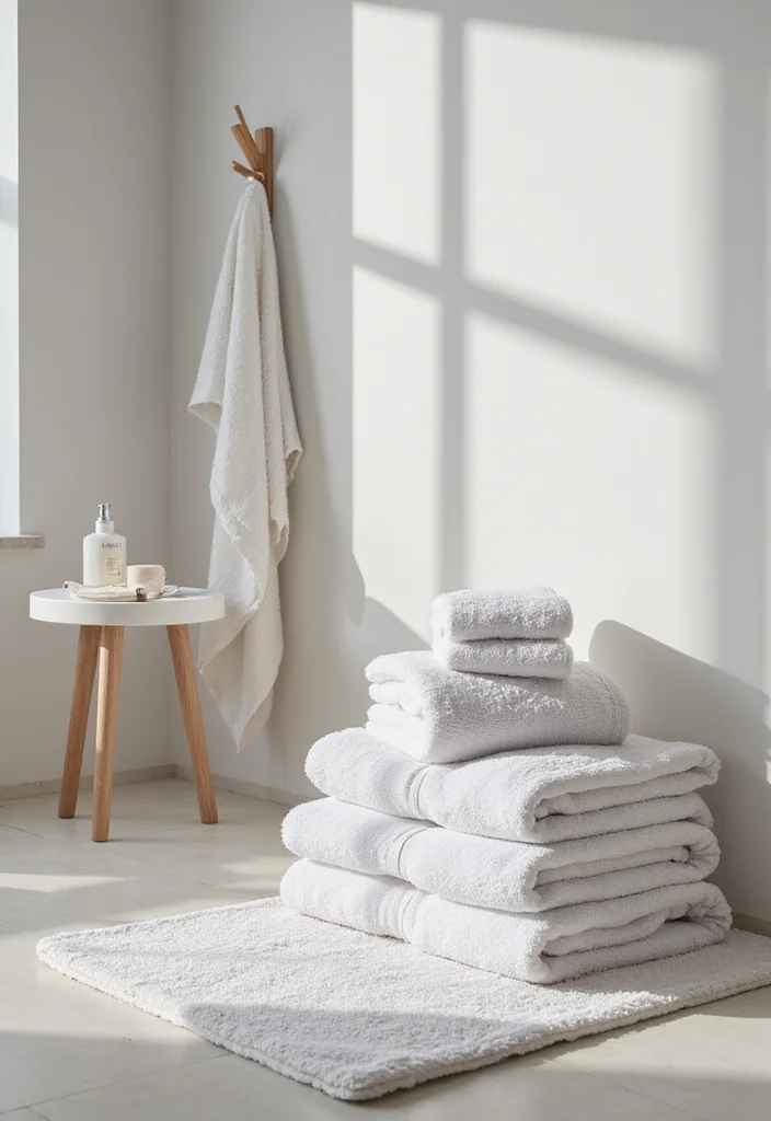 10 Bathroom Tub Decor Ideas for a Relaxed Spa Look - 5. Cozy Textiles