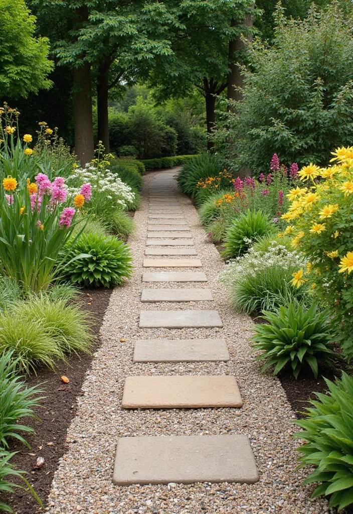 10 Cheap Backyard Flooring Ideas for Budget Outdoor Upgrades 45 10 Cheap Backyard Flooring Ideas for Budget Outdoor Upgrades - 5. Pea Gravel with Stepping Stones