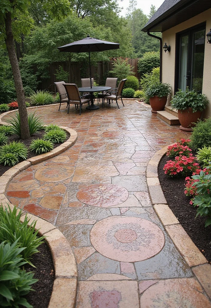 10 Cheap Backyard Flooring Ideas for Budget Outdoor Upgrades 89 10 Cheap Backyard Flooring Ideas for Budget Outdoor Upgrades - 9. Concrete Stamping