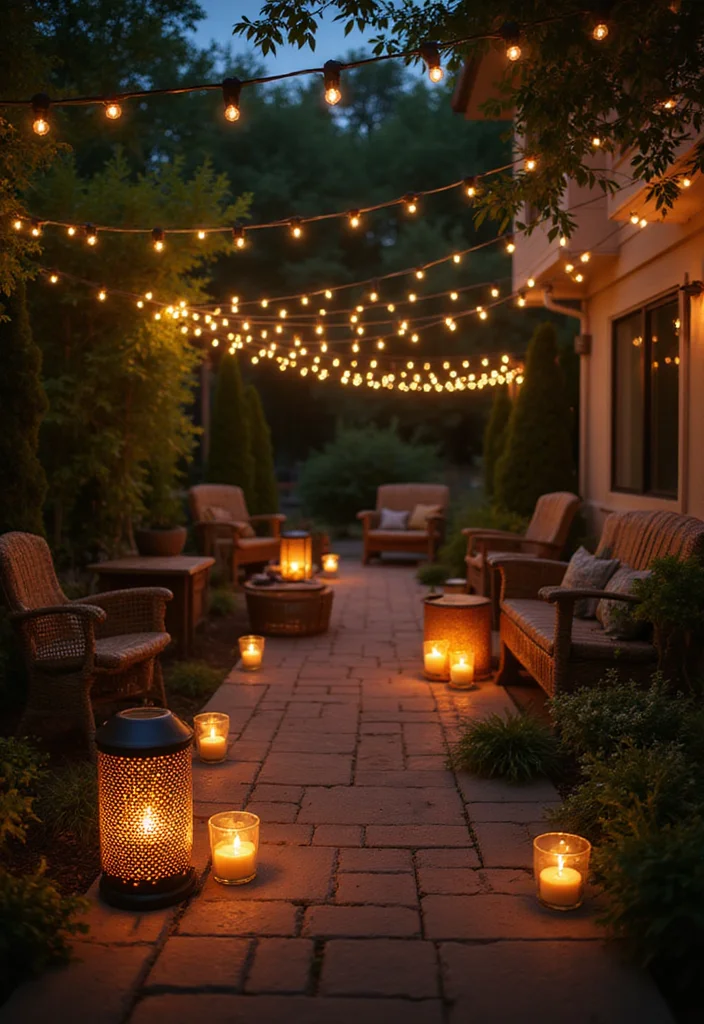 10 Condo Backyard Ideas for Practical Urban Outdoor Living 34 10 Condo Backyard Ideas for Practical Urban Outdoor Living - 4. Outdoor Lighting Solutions