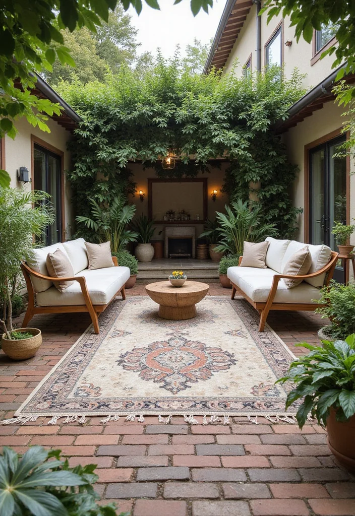 10 Condo Backyard Ideas for Practical Urban Outdoor Living 45 10 Condo Backyard Ideas for Practical Urban Outdoor Living - 5. Create Zones with Rugs