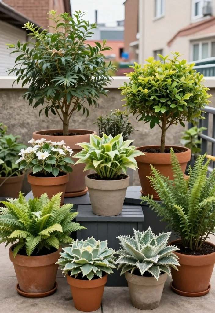 10 Condo Backyard Ideas for Practical Urban Outdoor Living 56 10 Condo Backyard Ideas for Practical Urban Outdoor Living - 6. Potted Plants and Planters
