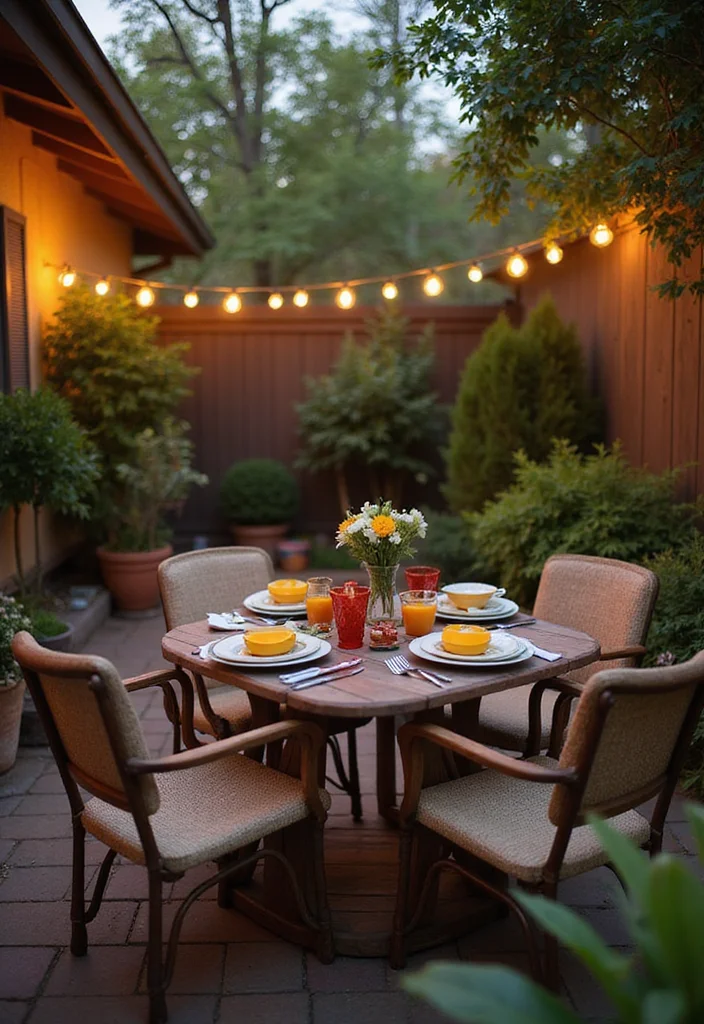 10 Condo Backyard Ideas for Practical Urban Outdoor Living 89 10 Condo Backyard Ideas for Practical Urban Outdoor Living - 9. Outdoor Dining Setup