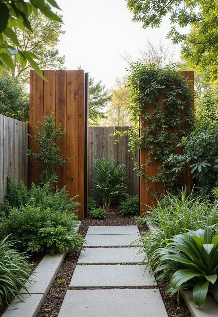 10 Duplex Backyard Ideas for Shared Yet Stylish Spaces - 1. Zone It Out with Stylish Dividers