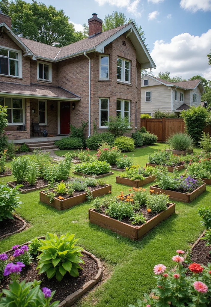 10 Duplex Backyard Ideas for Shared Yet Stylish Spaces - 2. Create a Shared Garden Oasis