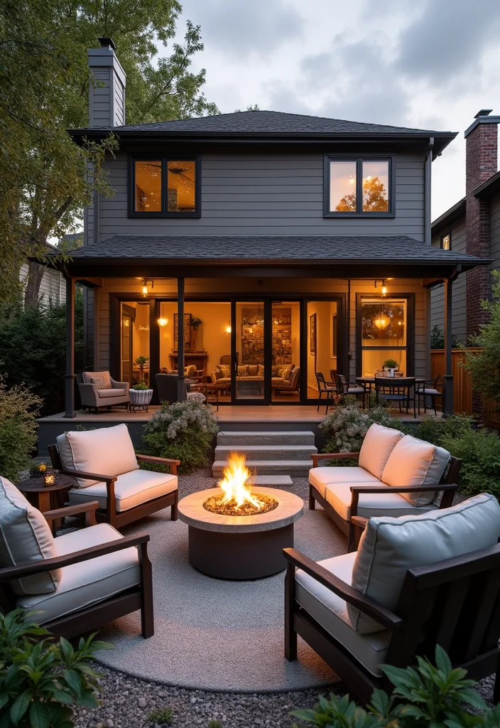 10 Duplex Backyard Ideas for Shared Yet Stylish Spaces - 3. Stylish Seating Arrangements