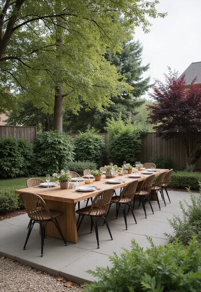 10 Duplex Backyard Ideas for Shared Yet Stylish Spaces - 6. Cozy Outdoor Dining Spaces