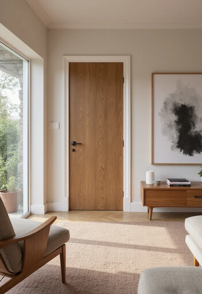 10 Living Room Door Ideas for Smooth Functional Flow - 1. Sleek Pocket Doors