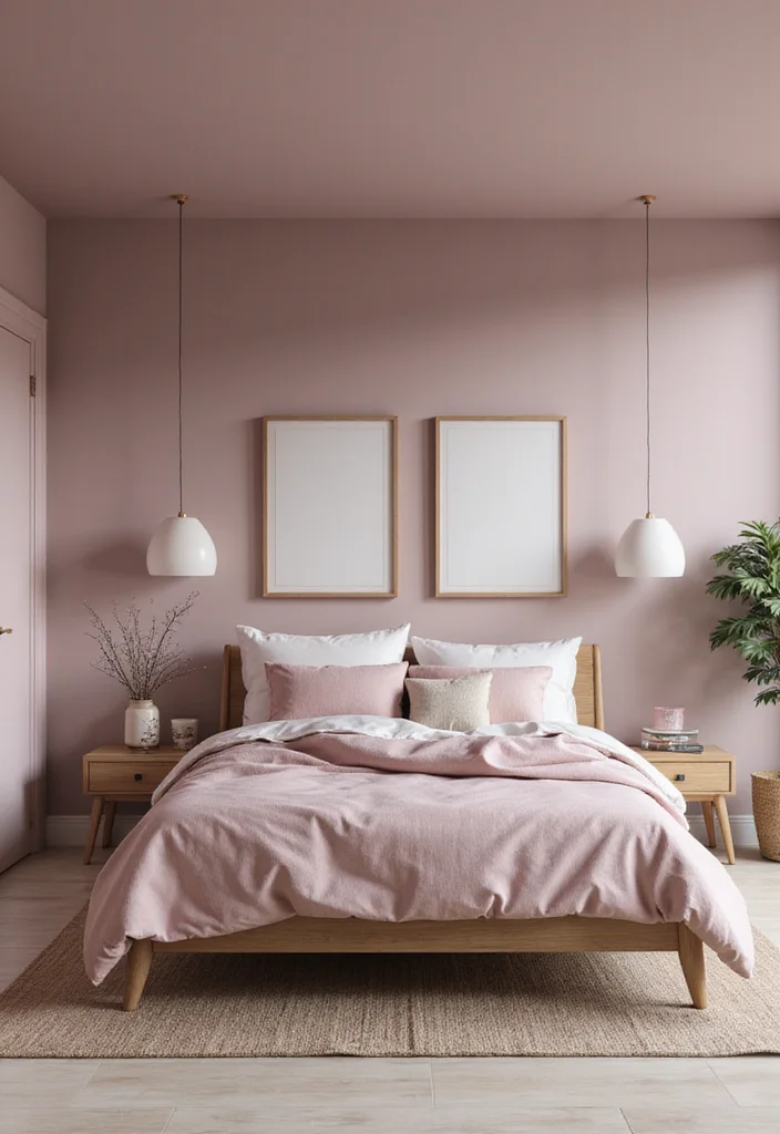 10 Mauve Bedroom Ideas for Warm Subtle Romance 78 10 Mauve Bedroom Ideas for Warm Subtle Romance - 8. Minimalist Mauve Decor