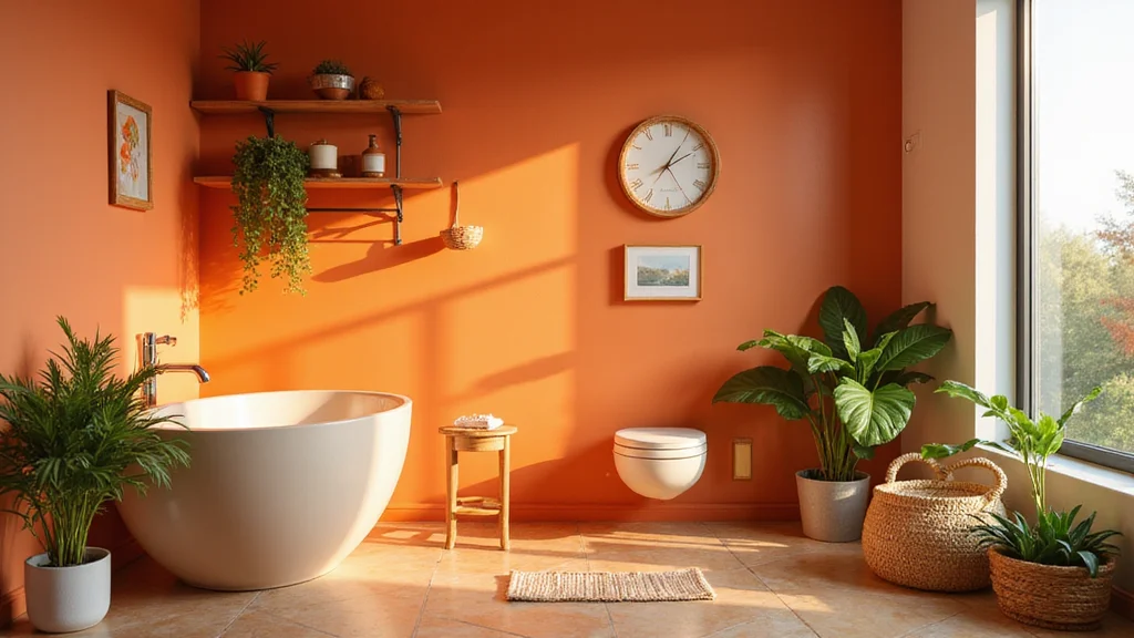 10 Orange Bathroom Ideas for Bright Warm Energy
