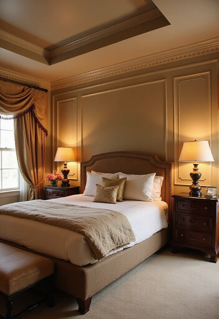 10 Tray Ceiling Ideas Bedroom for Added Visual Depth 45 10 Tray Ceiling Ideas Bedroom for Added Visual Depth - 5. Classic Molding