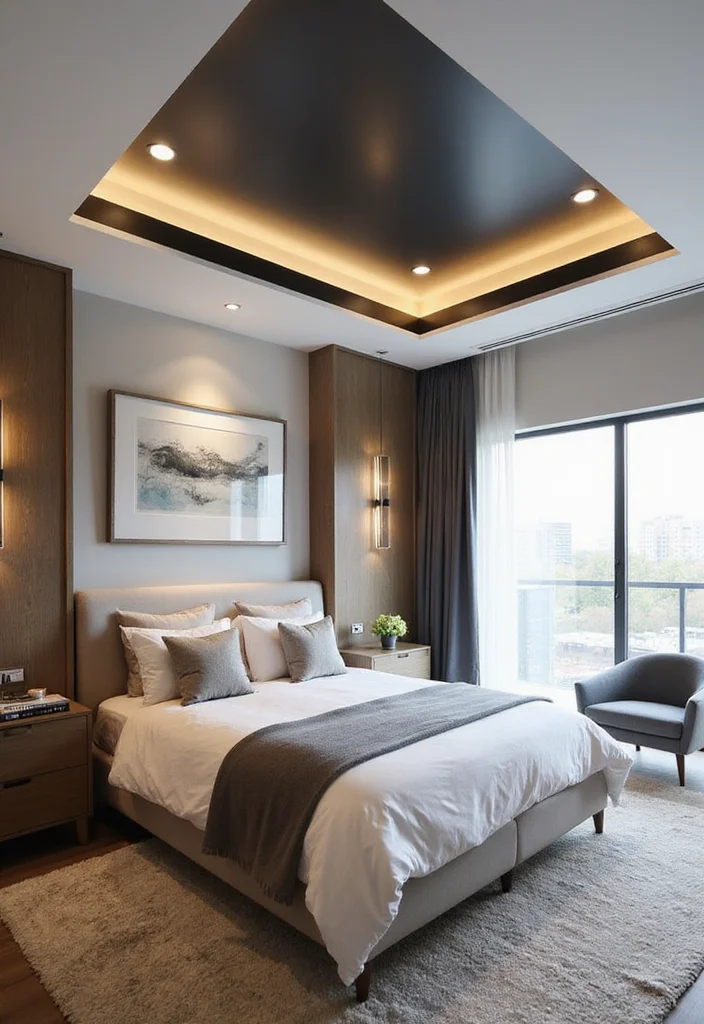 10 Tray Ceiling Ideas Bedroom for Added Visual Depth 67 10 Tray Ceiling Ideas Bedroom for Added Visual Depth - 7. Two-Tone Ceiling
