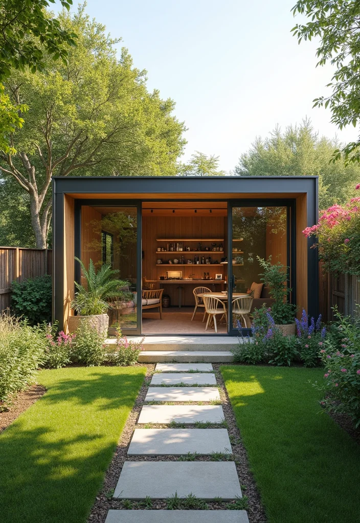 12 Backyard Studio Ideas for Functional Creative Space 122 12 Backyard Studio Ideas for Functional Creative Space - 12. Multi-Purpose Garden Room