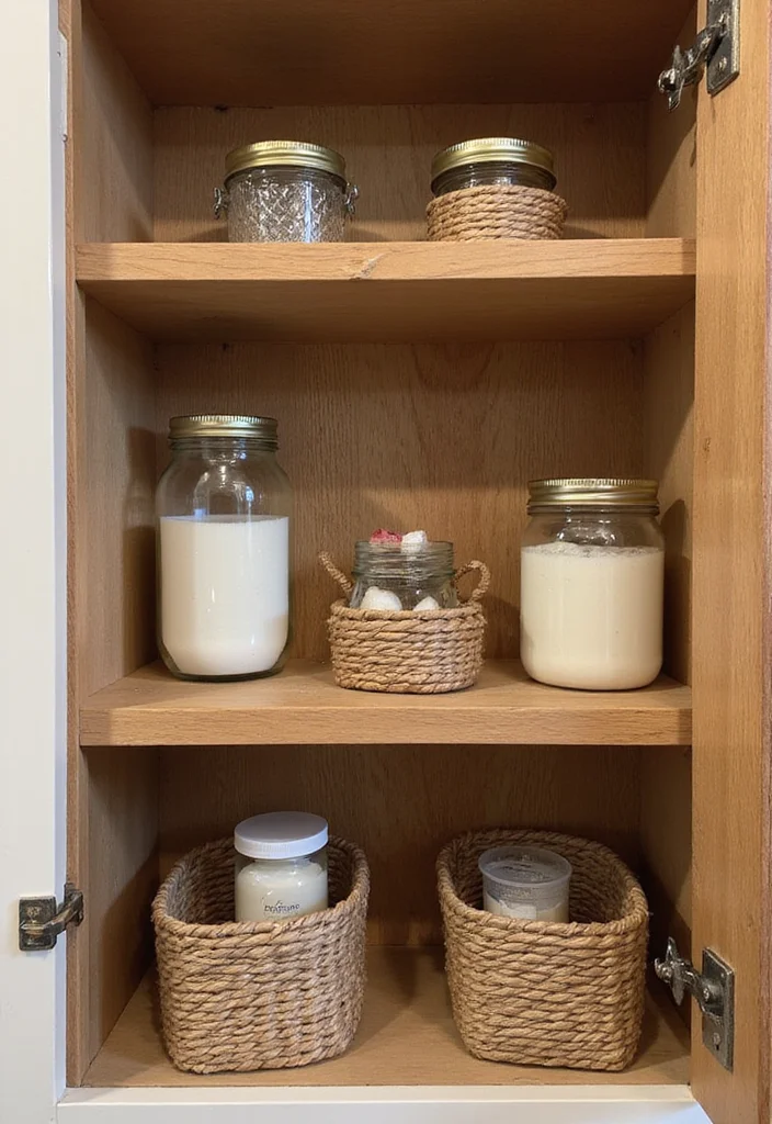 12 Bathroom Medicine Cabinet Ideas for Better Organization - 1. Upcycled Wooden Shelves