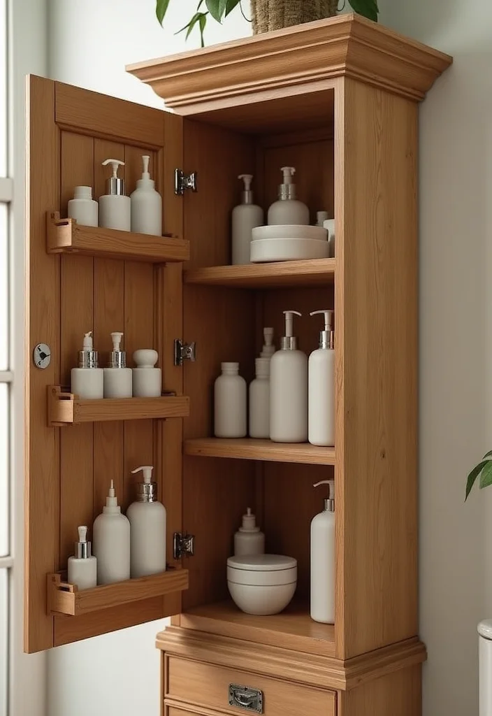 12 Bathroom Medicine Cabinet Ideas for Better Organization - 4. Natural Bamboo Organizers