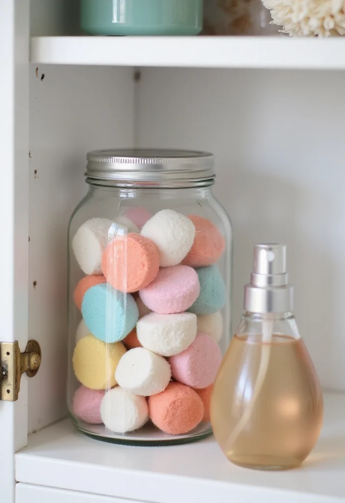 12 Bathroom Medicine Cabinet Ideas for Better Organization - 5. Handmade Reusable Cotton Rounds