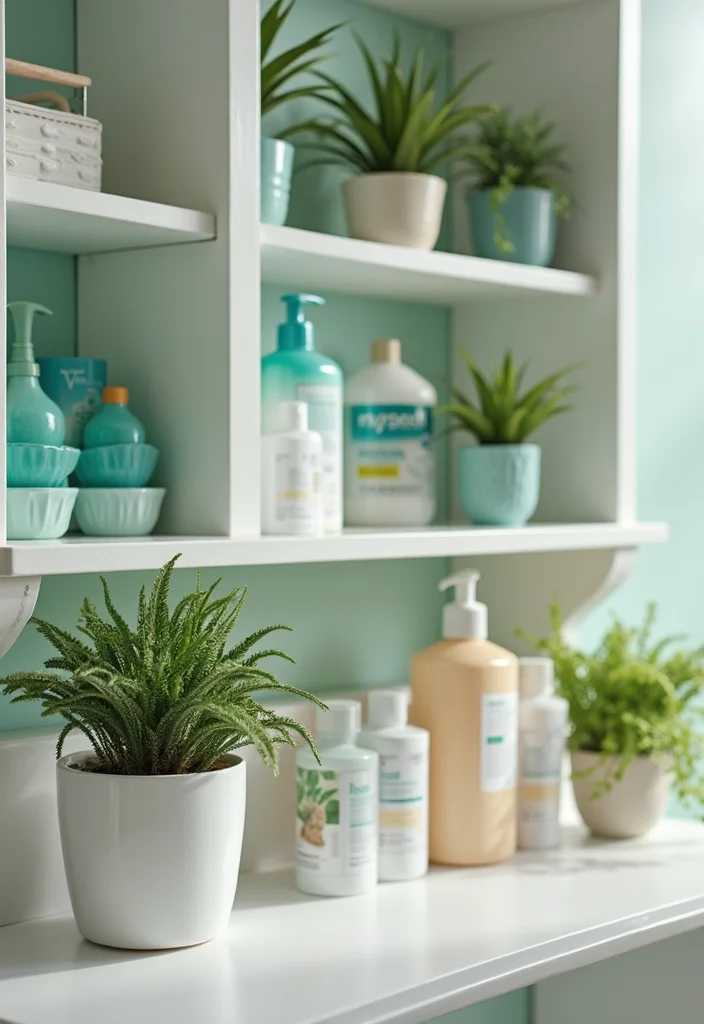 12 Bathroom Medicine Cabinet Ideas for Better Organization - 8. Plant Lovers' Paradise
